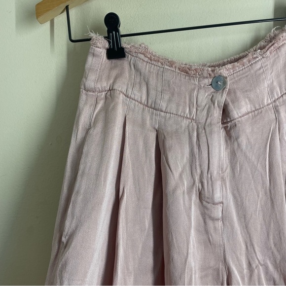 Raquel Allegra Silk Satin Cami Wide Leg Trouser Set Dusty Rose size XS - Picture 5 of 15
